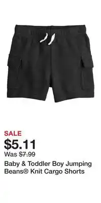 Kohl's Baby & Toddler Boy Jumping Beans Knit Cargo Shorts offer