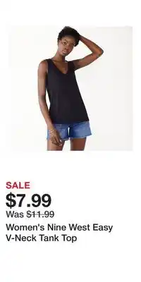 Kohl's Women's Nine West Easy V-Neck Tank Top offer