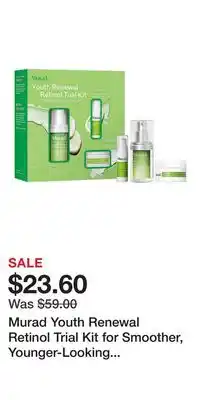 Kohl's Murad Youth Renewal Retinol Trial Kit for Smoother, Younger-Looking Skin offer