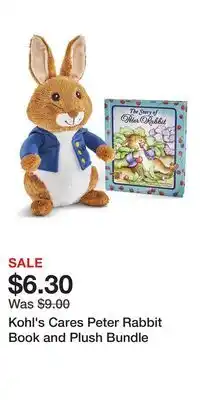Kohl's Kohl's Cares Peter Rabbit Book and Plush Bundle offer