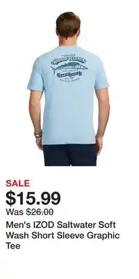 Kohl's Men's IZOD Saltwater Soft Wash Short Sleeve Graphic Tee offer