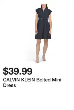 Marshalls CALVIN KLEIN Belted Mini Dress offer