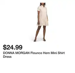 Marshalls DONNA MORGAN Flounce Hem Mini Shirt Dress offer