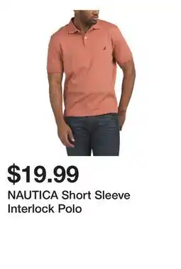 Marshalls NAUTICA Short Sleeve Interlock Polo offer
