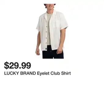 Marshalls LUCKY BRAND Eyelet Club Shirt offer
