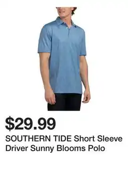 Marshalls SOUTHERN TIDE Short Sleeve Driver Sunny Blooms Polo offer