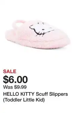 Marshalls HELLO KITTY Scuff Slippers (Toddler Little Kid) offer