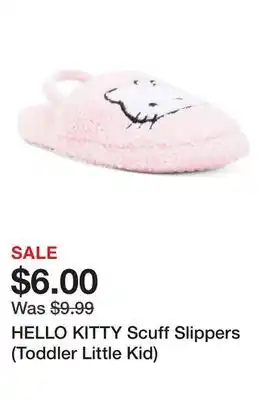 Marshalls HELLO KITTY Scuff Slippers (Toddler Little Kid) offer