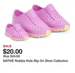 Marshalls NATIVE Robbie Kids Slip On Shoe Collection offer