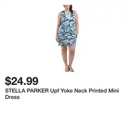 Marshalls STELLA PARKER Upf Yoke Neck Printed Mini Dress offer