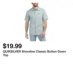 Marshalls QUIKSILVER Shoreline Classic Button Down Top offer