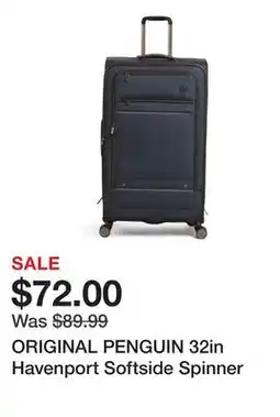Marshalls ORIGINAL PENGUIN 32in Havenport Softside Spinner offer