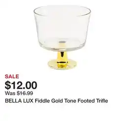 Marshalls BELLA LUX Fiddle Gold Tone Footed Trifle offer