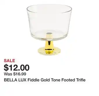Marshalls BELLA LUX Fiddle Gold Tone Footed Trifle offer