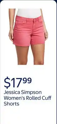 Walmart Jessica Simpson | Women's Rolled Cuff Shorts | Jazzy/Rocco | PINK offer