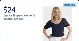 Walmart Jessica Simpson Women's Verona Lace Top offer