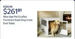 Walmart New Age Pet Ecoflex Furniture Style Dog Crate End Table - Antique White Extra Large offer