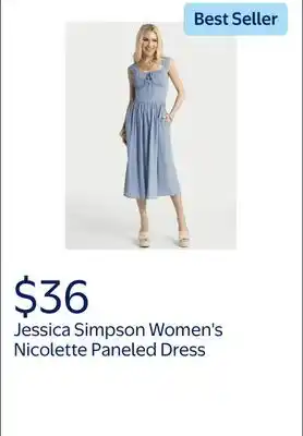 Walmart Jessica Simpson Women's Nicolette Paneled Dress offer