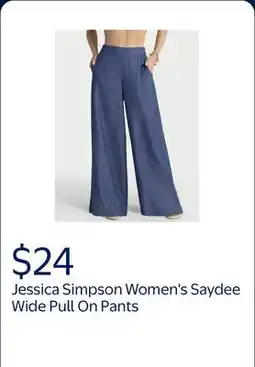 Walmart Jessica Simpson Women's Saydee Wide Pull On Pants offer