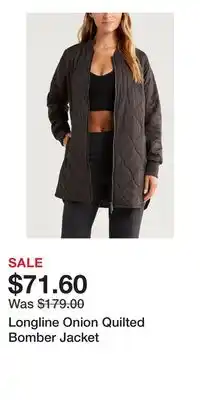 Nordstrom Longline Onion Quilted Bomber Jacket offer