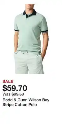 Nordstrom Rodd & Gunn Wilson Bay Stripe Cotton Polo offer