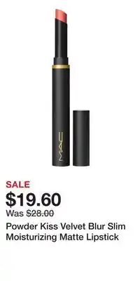 Nordstrom Powder Kiss Velvet Blur Slim Moisturizing Matte Lipstick offer