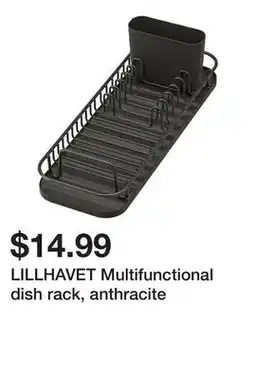 Ikea LILLHAVET Multifunctional dish rack, anthracite offer