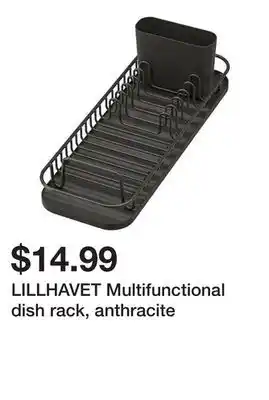 Ikea LILLHAVET Multifunctional dish rack, anthracite offer