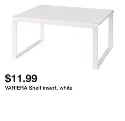 Ikea VARIERA Shelf insert, white offer