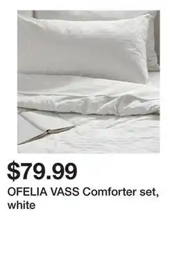 Ikea OFELIA VASS Comforter set, white offer
