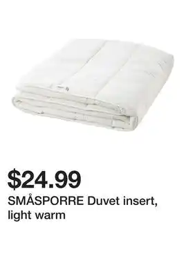 Ikea SMÅSPORRE Duvet insert, light warm offer