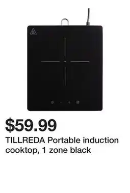 Ikea TILLREDA Portable induction cooktop, 1 zone black offer