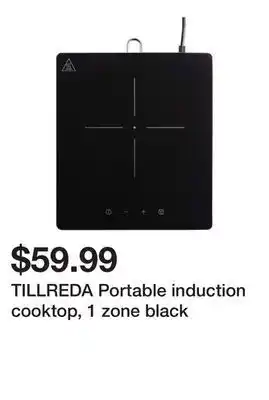 Ikea TILLREDA Portable induction cooktop, 1 zone black offer