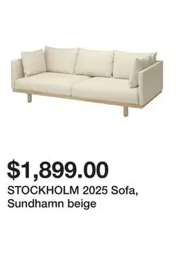 Ikea STOCKHOLM 2025 Sofa, Sundhamn beige offer