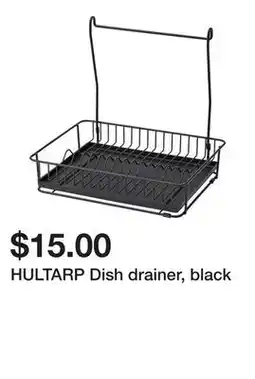 Ikea HULTARP Dish drainer, black offer