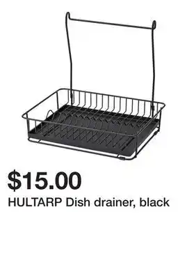Ikea HULTARP Dish drainer, black offer