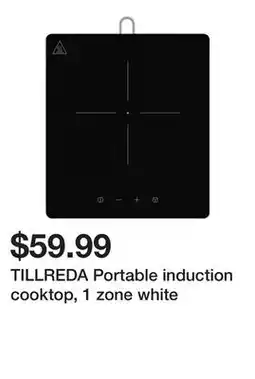 Ikea TILLREDA Portable induction cooktop, 1 zone white offer