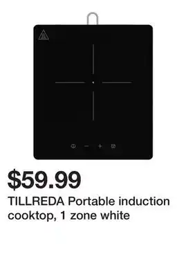 Ikea TILLREDA Portable induction cooktop, 1 zone white offer