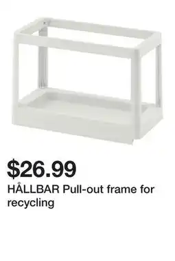Ikea HÅLLBAR Pull-out frame for recycling offer