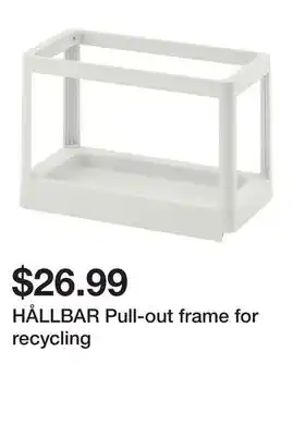Ikea HÅLLBAR Pull-out frame for recycling offer