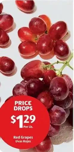Aldi Red grapes uvas rojas offer