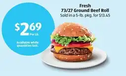 Aldi Fresh ground beef roll offer