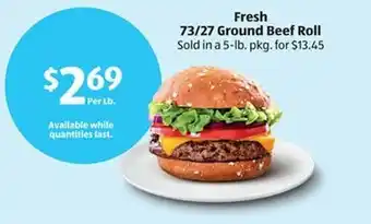 Aldi Fresh ground beef roll offer