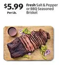 Aldi Fresh Salt & Pepper or BBQ Seasoned Brisket offer