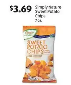 Aldi Simply nature sweet potato chips offer