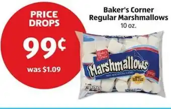 Aldi Baker's corner regular marshmallows offer