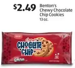 Aldi Benton's chewy chocolate chip cookies offer
