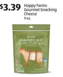 Aldi Happy farms gourmet snacking cheese offer