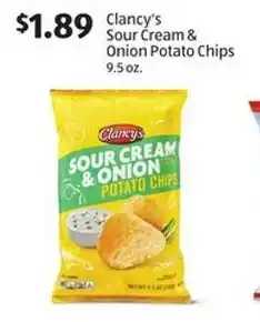 Aldi Clancys sour cream &onion potato chips offer