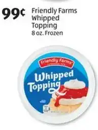 Aldi Friendly farms whipped topping offer